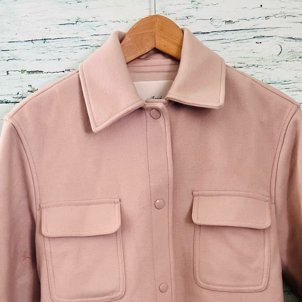 Wilfred Belted Trench Coat in Light Blush - Picture 3 of 9